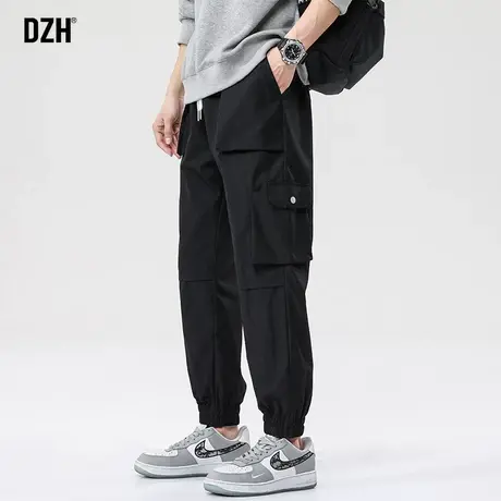 男士工装裤男夏季潮牌速干裤子男宽松束脚裤九分裤休闲裤男9分裤商品大图