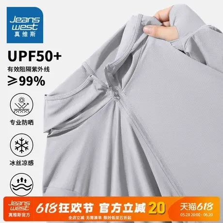 NN真维斯防晒服男款2025新款夏季薄款透气防晒服男生户外皮肤衣图片