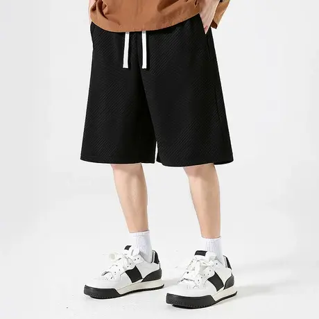 运动裤胖子男士夏季宽松短裤男生休闲裤加肥加大五分裤大码篮球裤商品大图