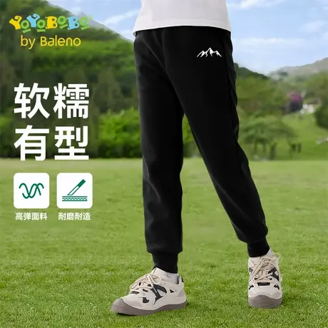 班尼路童装YBB系列男童裤子春秋款男大童休闲卫裤儿童秋季运动裤商品大图
