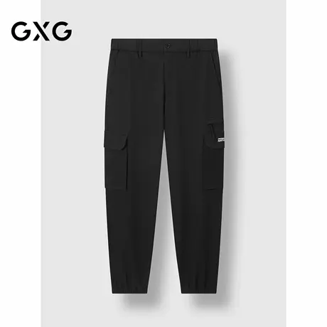 GXG男装 宽松束脚工装裤户外男休闲裤口袋设计长裤 2024冬季品商品大图