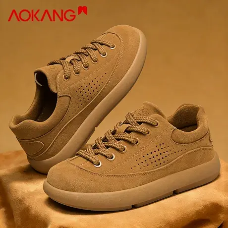 奥康男鞋2026新款春季轻便一脚蹬勃肯鞋轻便软底休闲百搭德训板鞋商品大图