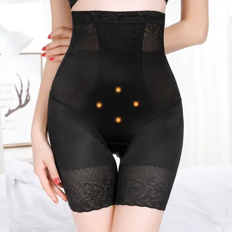 高腰收腹安全裤防走光无痕蕾丝收腰塑身大码打底裤短裤女薄不卷边商品大图