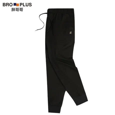 胖哥哥大码休闲裤男春秋款胖子加肥加大运动长裤宽松百搭束脚卫裤商品大图