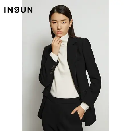 INSUN恩裳奥莱冬季摩登修身西装外套商品大图