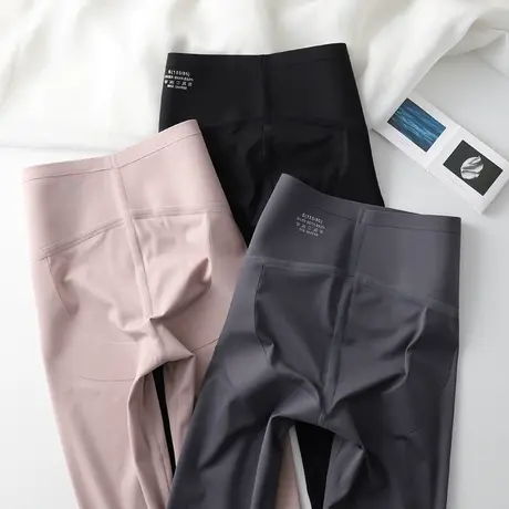 鲨鱼打底裤女春秋外穿高腰加绒紧身提臀芭比裤弹力收腹瑜伽裤薄款图片