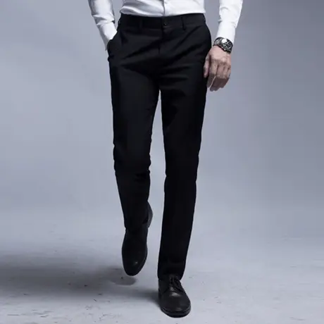 seno西裤男修身黑色经典直筒休闲西服男裤正装商务韩版裤子西装裤商品大图