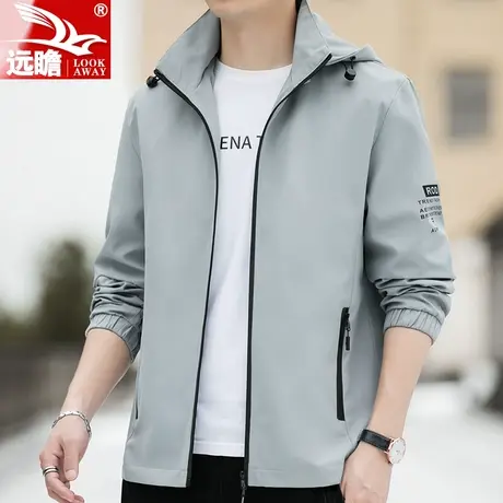 男士外套春秋季2023新款潮牌休闲百搭夹克风衣秋装男上衣冲锋衣服商品大图