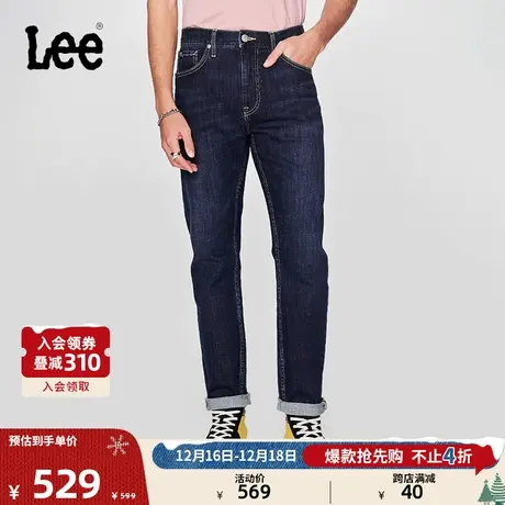 Lee24早春新品705标准锥形深蓝色男牛仔裤LMB1007053QJ-493图片