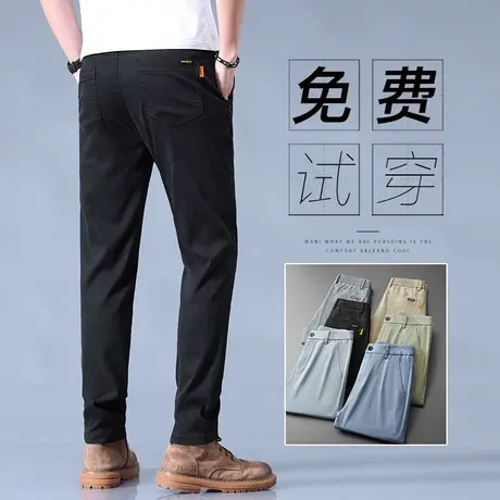 休闲裤男士夏季薄款西装西裤男裤上班工作服2023夏款新款夏天裤子商品大图
