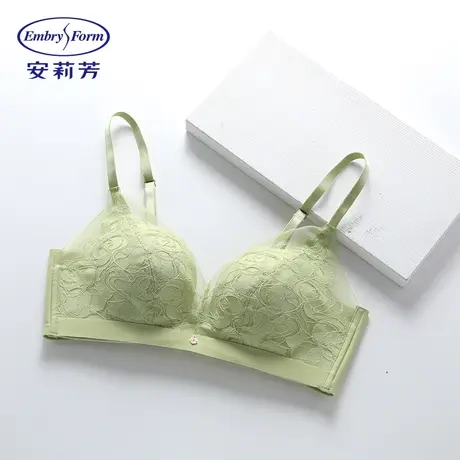 唐嫣同款 安莉芳舒挺杯专柜新品蕾丝无钢圈女小胸聚拢内衣EB00797图片