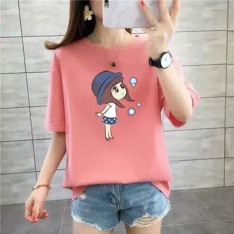 12-13-14-15-16岁大童少女孩体恤上衣服初中学生纯棉短袖t恤夏季商品大图