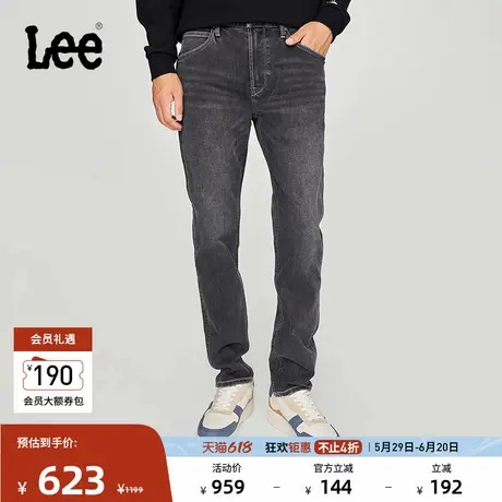 Lee商场同款731舒适锥形101+黑灰暖岩恒温男牛仔裤A06117图片