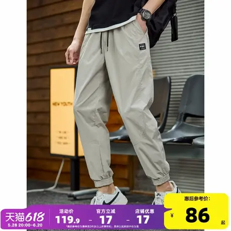 唐狮2025春夏男休闲裤宽松阔腿运动裤子男款潮酷工装日系风长裤商品大图
