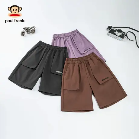 大嘴猴男童口袋五分裤休闲潮流薄款儿童短裤时尚休闲童装裤子百搭图片