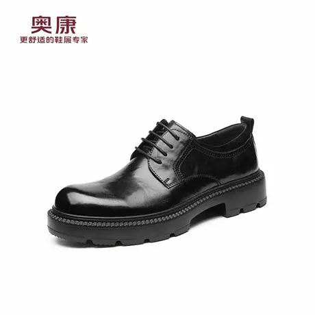 奥康 男鞋新款高端商务正装皮鞋真皮男士厚底德比鞋新郎结婚鞋L商品大图