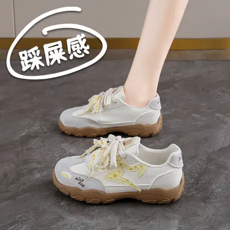 阿甘鞋女2025新款厚底运动休闲鞋软底减震轻便防滑踩屎感商品大图