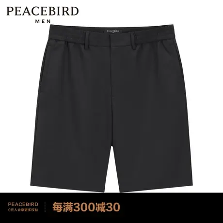 太平鸟男装 夏季新款休闲中短裤羊毛休闲裤B1GCC2520商品大图