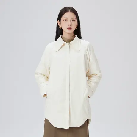艾莱依2023新款羽绒服女中长款图片