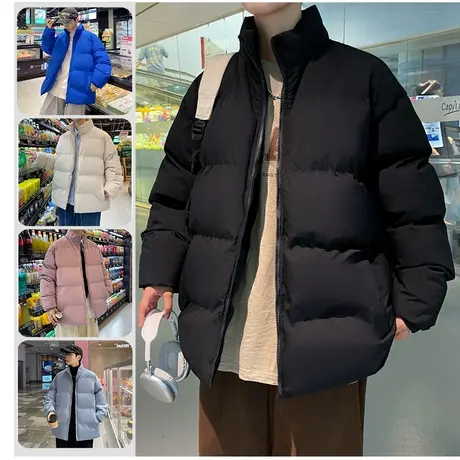 oversize美式复古羽绒棉服男冬季加厚大码冬装棉袄子潮牌棉衣外套商品大图