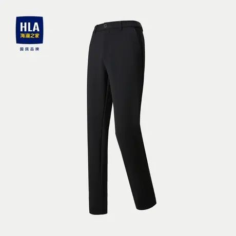 HLA/海澜之家宽松休闲裤23秋季新商务直筒弹力高腰时尚简约裤子男商品大图