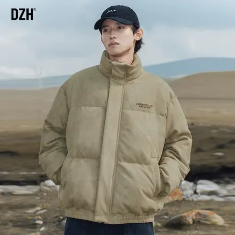 男士麂皮绒棉衣外套男冬季加厚潮牌男装2024新款防风棉服男款袄子商品大图