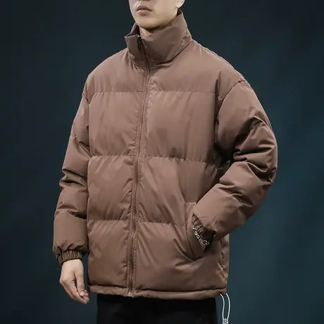 2024新款男装棉衣棉袄立领衣服冬季保暖加厚情侣美式潮牌棉服外套商品大图