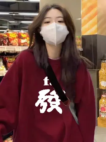 冬季喜庆过年衣服vintage古着加绒圆领卫衣大码ins潮复古卡通外套商品大图