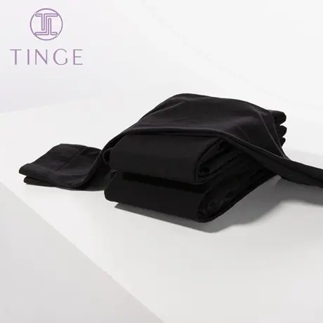 TINGE黑色连裤袜打底袜丝袜女秋冬薄款光腿防勾丝神器袜子女中厚图片