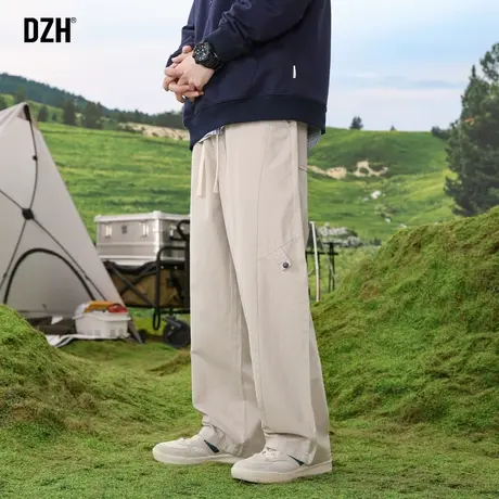 男士机能美式工装裤男直筒宽松潮流百搭裤子春秋2023新款运动长裤商品大图