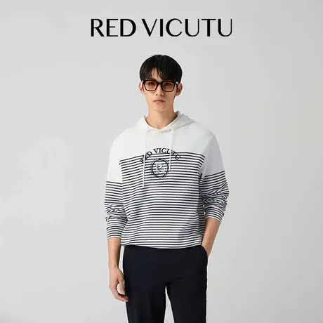 VICUTU威可多男士长袖T恤春季新款商场同款商务休闲百搭打底衫商品大图