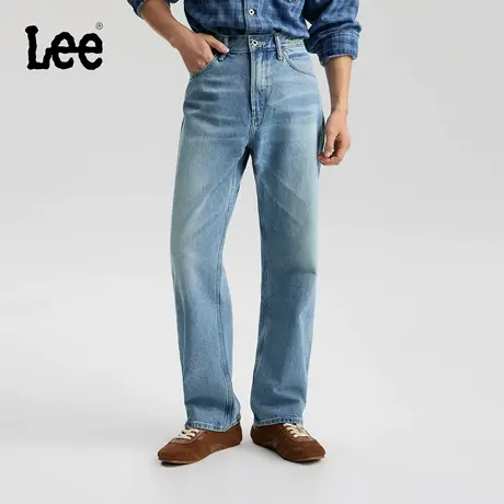 【张凌赫代言】Lee商场同款25秋冬新品舒适直筒101+浅蓝男牛仔裤图片