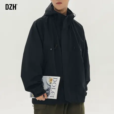 男士户外防水冲锋衣外套男春秋上衣工装夹克爬山穿搭登山服防风衣商品大图