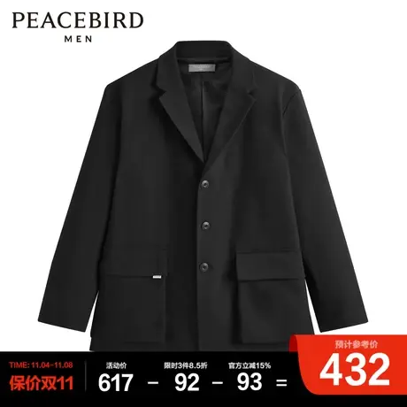 太平鸟男装奥莱  新款男士时尚休闲西装便服图片