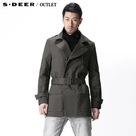 sdeer圣迪奥专柜正品男装春装时尚英伦风衣2371734🌧图片