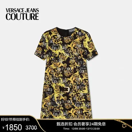 【甄选折扣】VERSACE JEANS COUTURE 女士Logo Couture迷你连衣裙图片