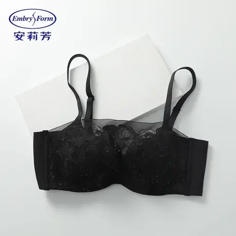 安莉芳专柜新品蕾丝抹胸文胸女士舒适大胸显小薄款内衣EB00800图片