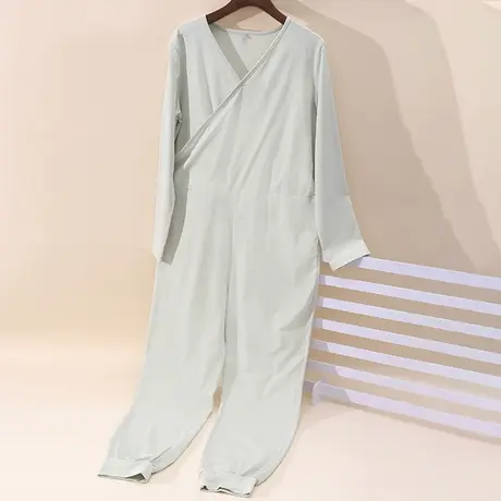 必菩长袖连体衣大人连档一体睡衣男连体全身连衣裤子秋款女冬大码商品大图