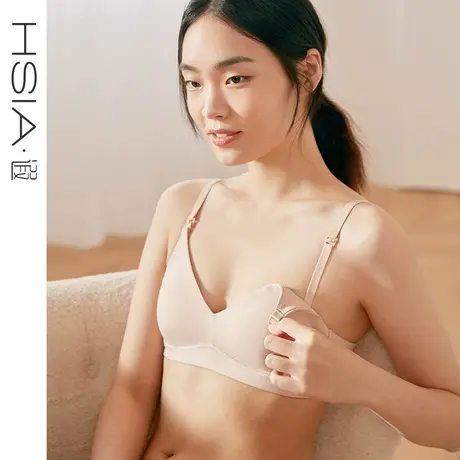 【断码清仓】中小胸子母扣哺乳内衣薄款产后喂奶无痕无钢圈文胸A图片