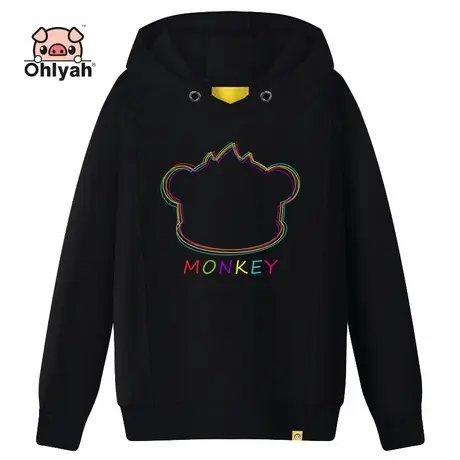 Ohlyah2023 秋冬新款圆领卫衣女韩版宽松ins时尚印花休闲潮流上衣商品大图