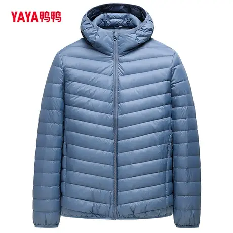 鸭鸭羽绒服男2023新款秋季短款轻薄商务休闲时尚连帽外套S图片