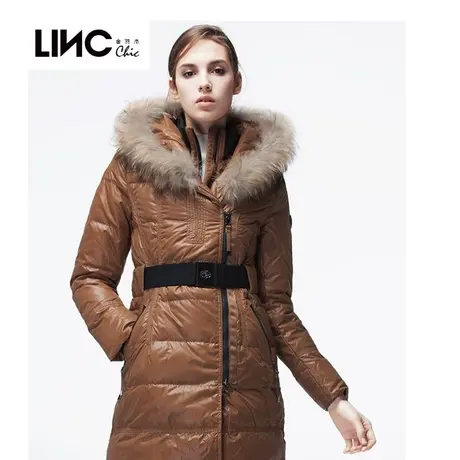 断码清仓LINC金羽杰羽绒服女中长款2023冬新款反季专柜女款面包服图片