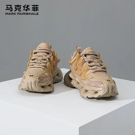 马克华菲鞋子男鞋夏季透气老爹鞋男款2025新款运动软底男士休闲鞋图片