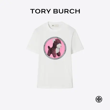 TORY BURCH 汤丽柏琦 休闲印花棉质T恤 171027图片
