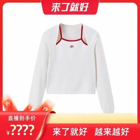 【来了就好】太平鸟假两件修身线套衫时尚针织上衣A3EEE12商品大图