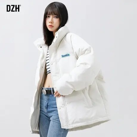 男女同款立领棉服男2023冬季新款设计感小众短款棉衣外套冬装棉袄商品大图