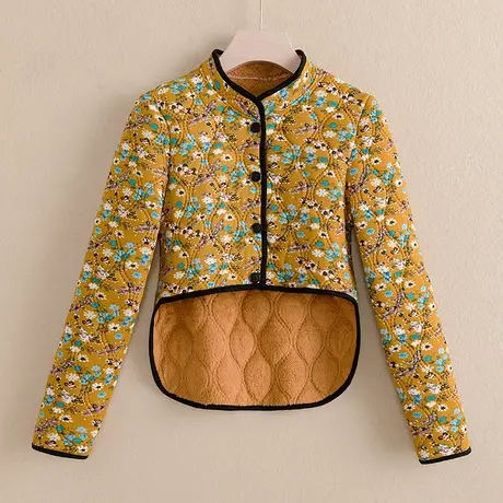 护肩颈长袖加绒坎肩护腰护背小棉衣中老年冬装保暖加厚马夹护颈椎图片