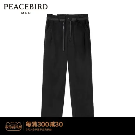 太平鸟男装秋冬新款舒适保暖灯芯绒休闲裤B2GBC4127图片
