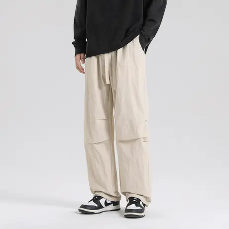 夏季速干伞兵裤男款美式直筒宽松冲锋休闲裤ins潮牌简约机能裤子商品大图