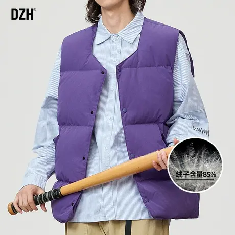羽绒马甲男士保暖背心男款冬季2024新款加厚鸭绒保暖坎肩羽绒马夹图片